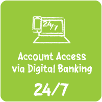 24/7 Account Access via Digital Banking